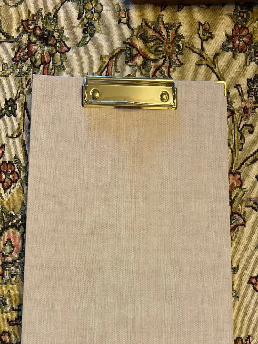 NWOT Sugar Paper Essentials Clipfolio and Note Pad Gold + Pink
